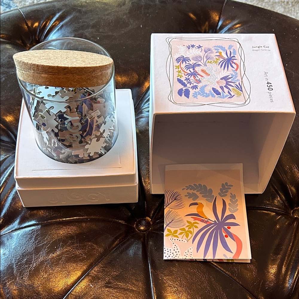Jiggy brand - Jigsaw Puzzle in Glass Jar with Cork Lid